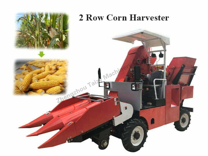 Máquina cosechadora de maíz de 2 hileras | máquina recolectora de maíz